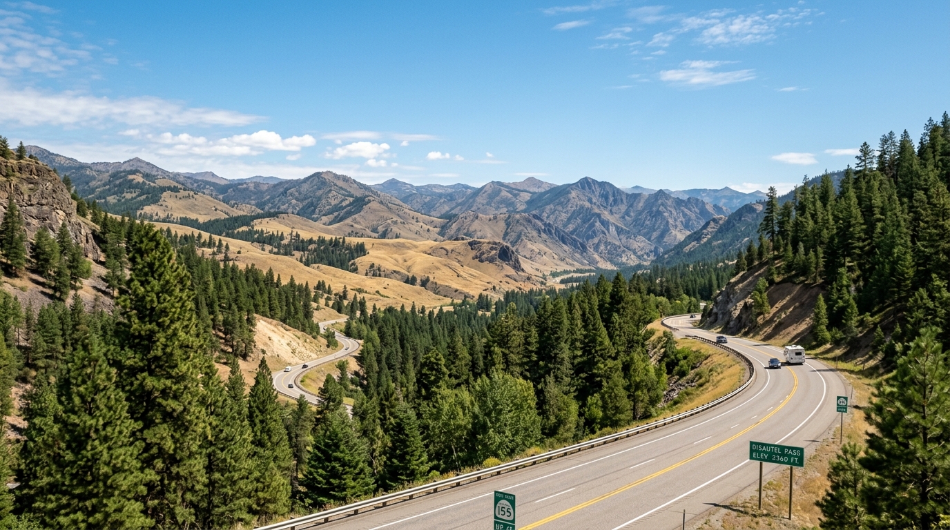 Disautel Pass Highway SR 155 WSDOT